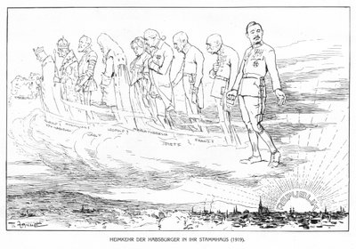 عودة هابسبورغ إلى منزلهم الرئيسي (1919) بواسطة ثيودور زاتشي